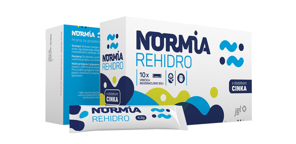 Pakiranje Normia REHIDRO.