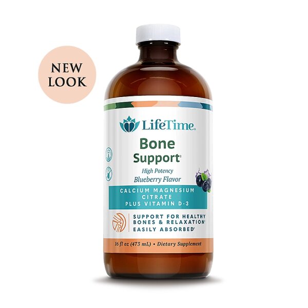 LifeTime Bone Support Tekući kalcij i magnezij citrat borovnica 473 ml