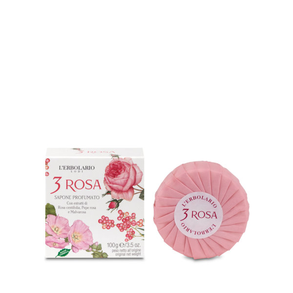 L'Erbolario 3 Rosa mirisni sapun 100 g