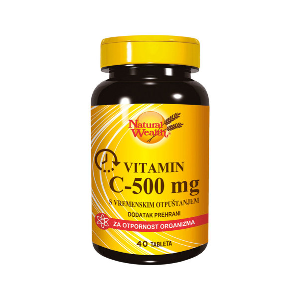 Natural Wealth C-500 mg s vremenskim otpuštanjem 40 tableta