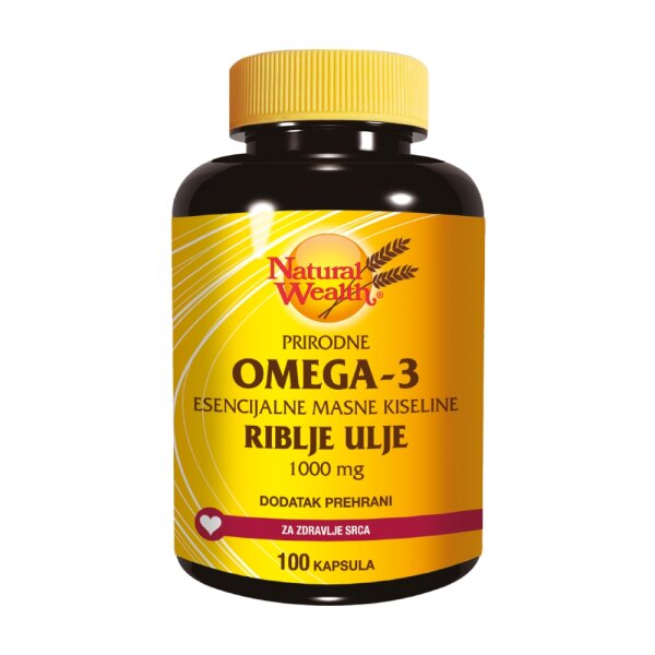 Natural Wealth Omega 3 za zdravlje srca 100 kapsula