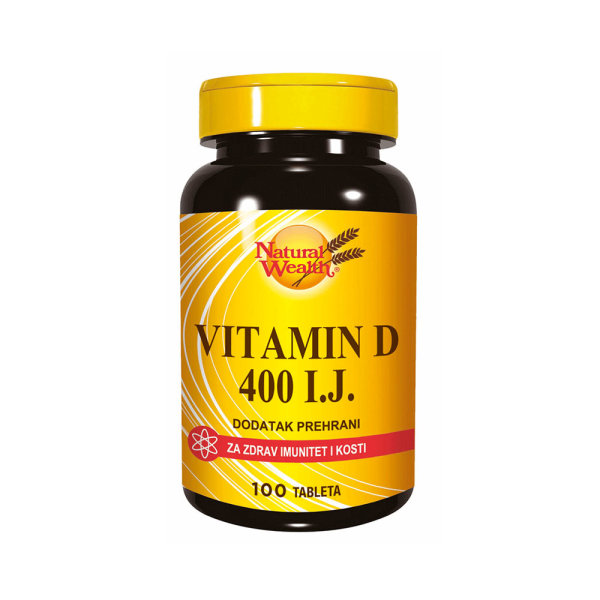 Natural Wealth Vitamin D 400 I.J. 100 tableta
