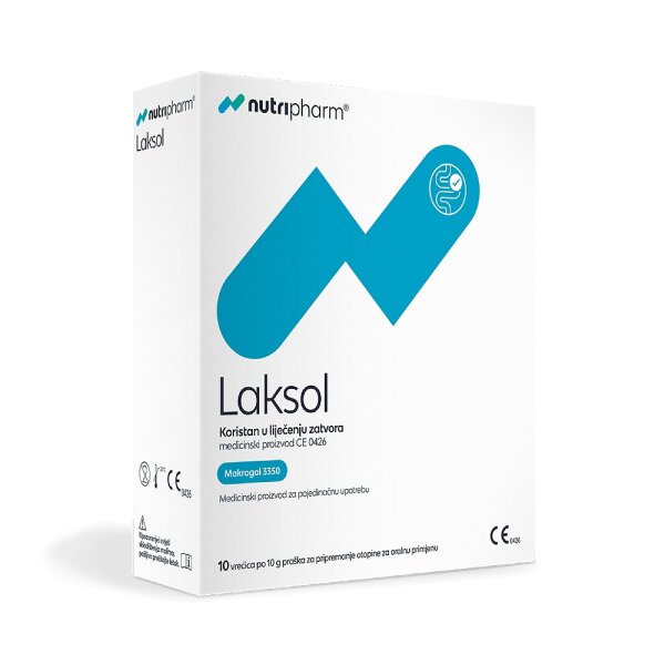 NutriPharm Laksol za kroničnu konstipaciju i povremenih crijevnih tegoba 10 vrećica