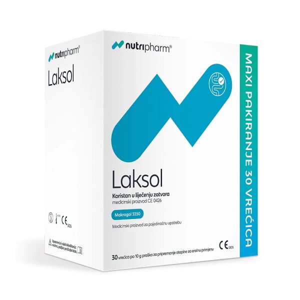 NutriPharm Laksol za kroničnu konstipaciju i povremenih crijevnih tegoba 30 vrećica