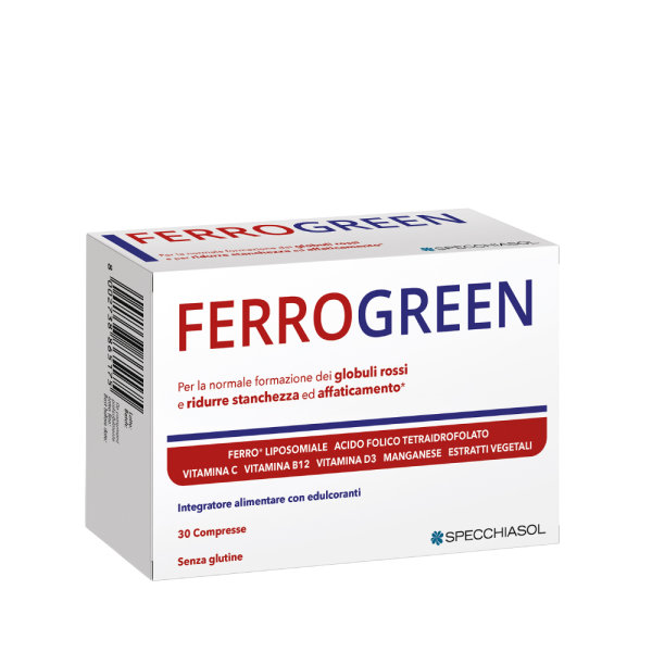 Specchiasol Ferrogreen za nadopunu željeza 30 tableta