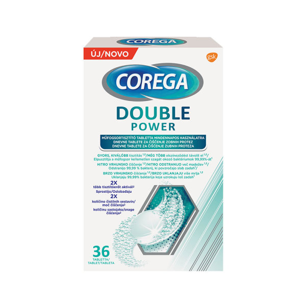 Corega Double power za čišćenje proteza 36 tableta
