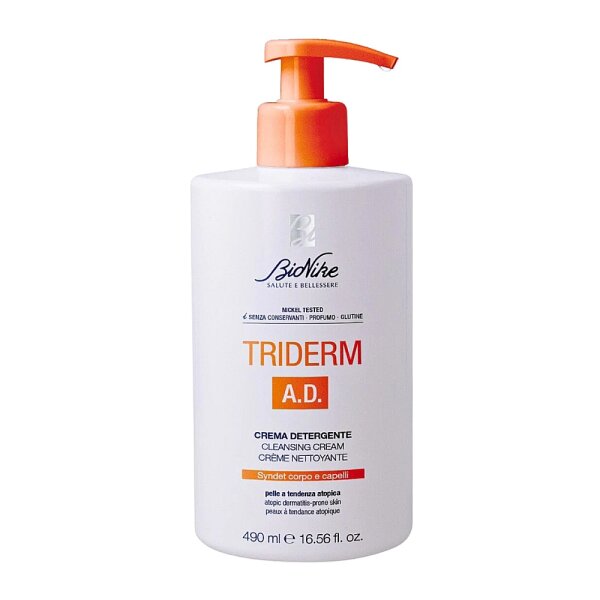 Bionike Triderm A.D. Cleansing cream krema za pranje kože, kose i vlasišta 490 ml