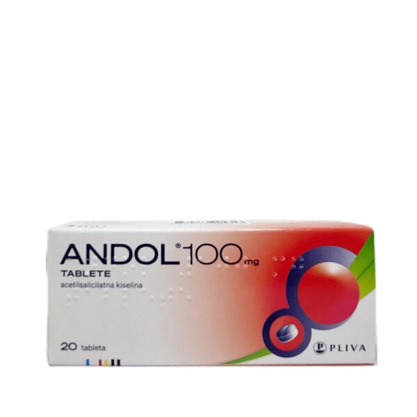 Andol 100 mg 20 tableta