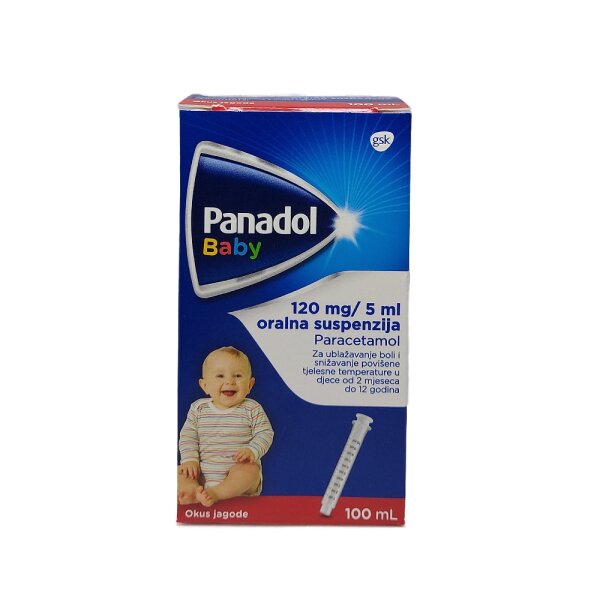 Panadol Baby 120 mg/5 ml oralna suspenzija 100 ml