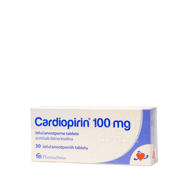 Cardiopirin 100 mg 30 želučanootpornih tableta