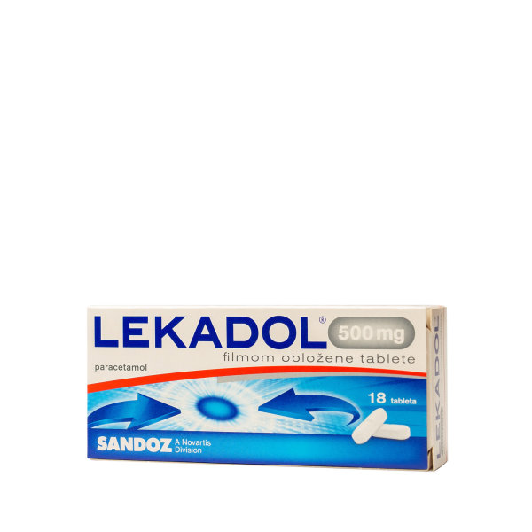 Lekadol 500 mg 18 filmom obloženih tableta