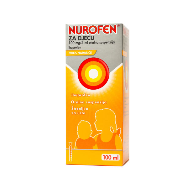 Nurofen za djecu 100 mg/5 ml oralna suspenzija 100 ml