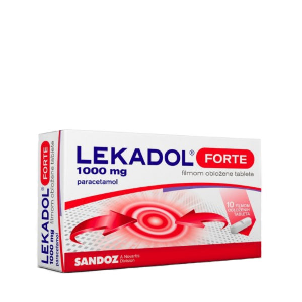 Lekadol 1000 mg 10 filmom obloženih tableta