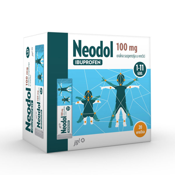 Neodol 20x100 mg oralna suspenzija u vrećici