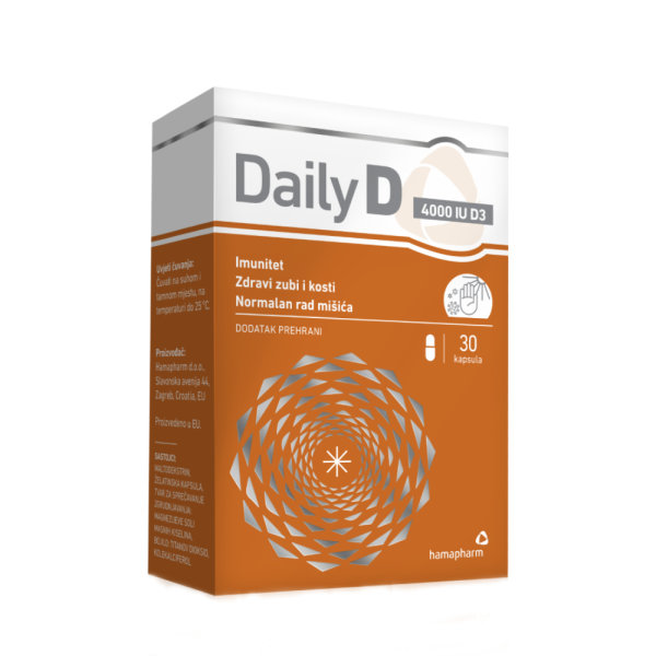 Hamapharm Daily D3 4000 IU 30 kapsula