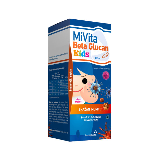 Hamapharm MiVita Beta glucan kids sirup 125 ml