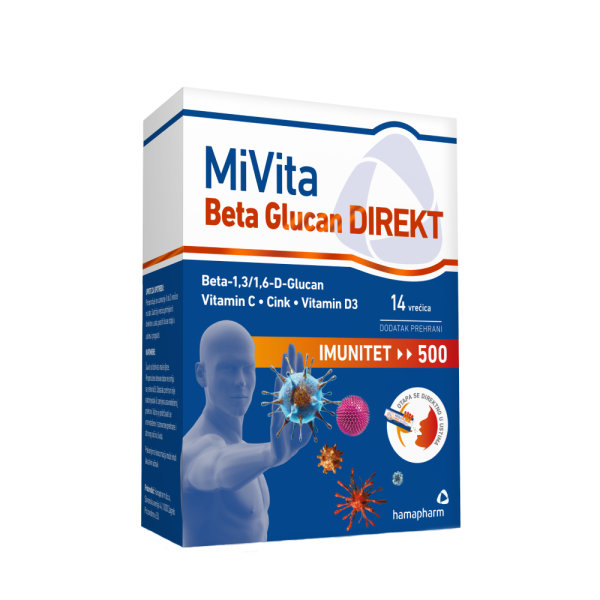 Hamapharm MiVita Beta glucan 500 direkt 14 vrećica