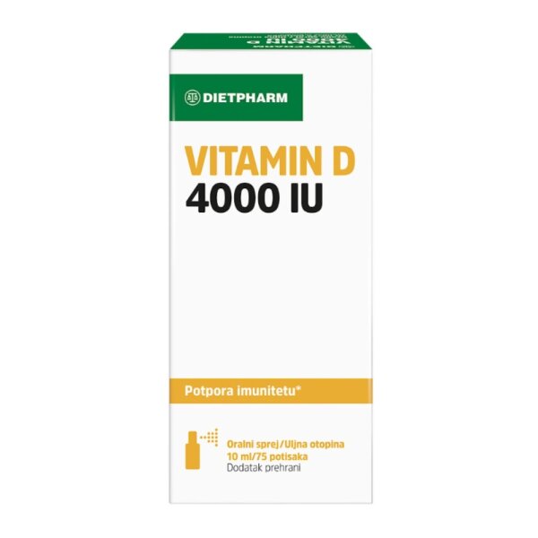 Dietpharm Vitamin D 4000 IU oralni sprej 10 ml