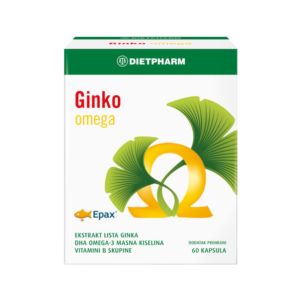 Dietpharm Ginko omega za cirkulaciju i pamćenje 60 kapsula