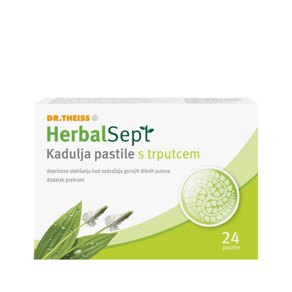HerbalSept Kadulja pastile s trputcem 24 pastile