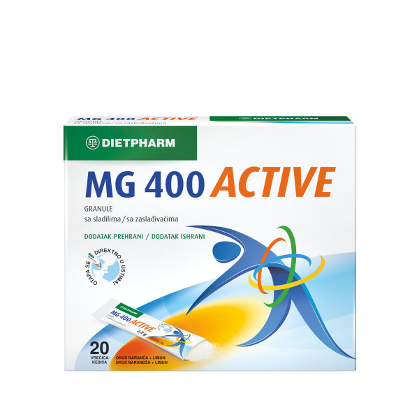 Dietpharm Magnezij 400 Active granule 20 vrećica