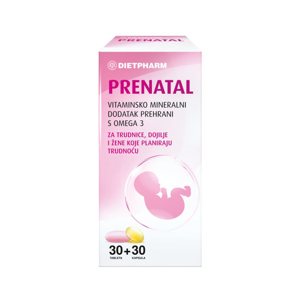 Dietpharm Prenatal za trudnice 30 tableta + 30 kapsula