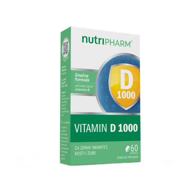 Nutripharm Vitamin D 1000 60 kapsula