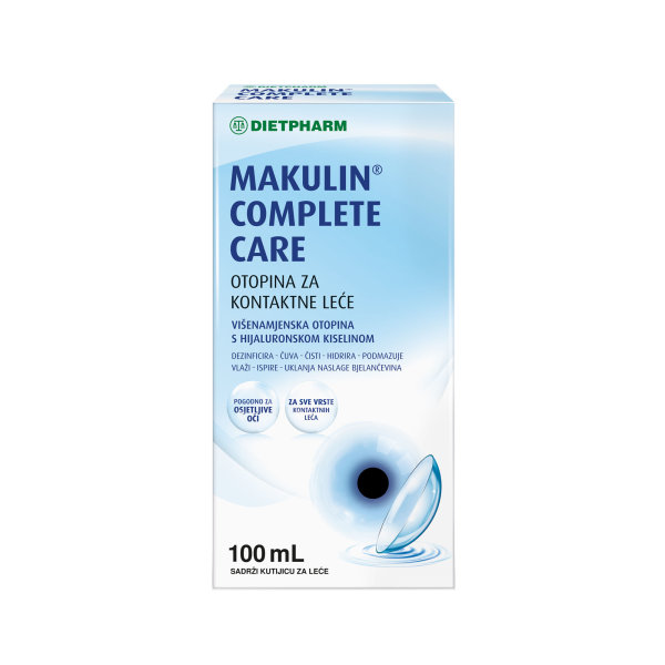 Dietpharm Makulin Complete Care otopina za kontaktne leće 100 ml + otopina 50 ml gratis