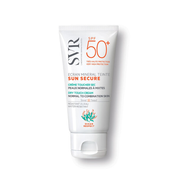 SVR Sun Secure Ecran mineralna krema u boji za mješovitu do masnu kožu lica Spf 50+ 50 ml