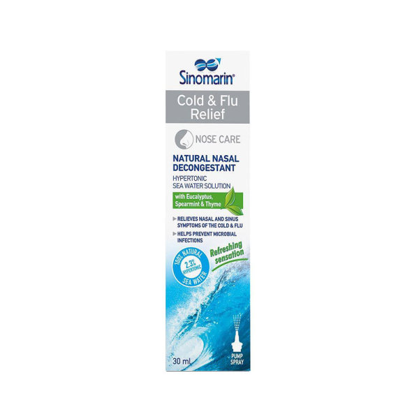 Sinomarin Plus Algae Cold & Flu Relief sprej za nos 30 ml