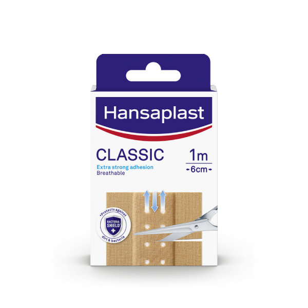 Hansaplast Classic flasteri za ozljede 1 m x 6 cm 10 komada