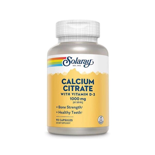 Solaray Calcium Citrate + vitamin D 90 kapsula