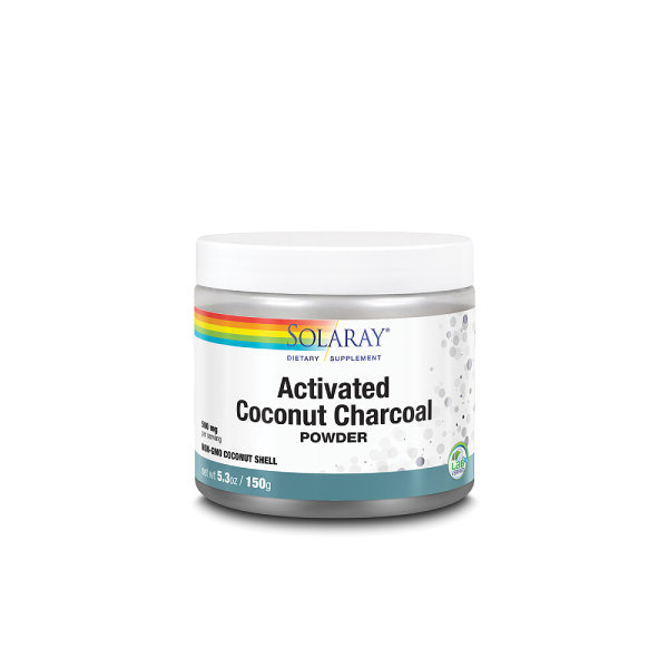 Solaray Activated Coconut Charcoal prah 150 g