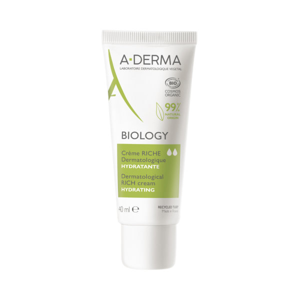 A-Derma Biology dermatološka bogata hidracijska krema za lice 40 ml