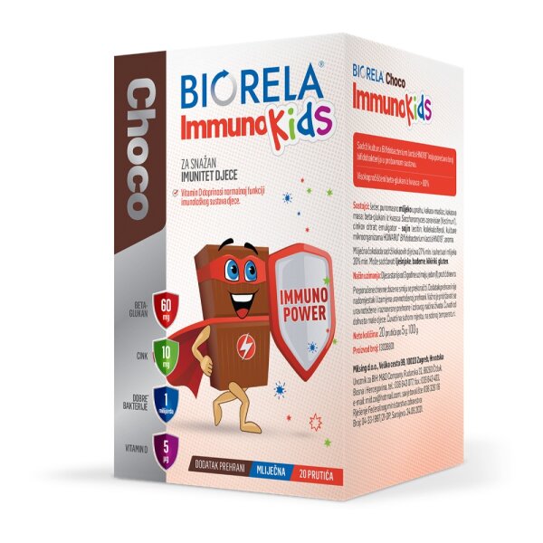 Biorela Choco Immuno kids 20 prutića