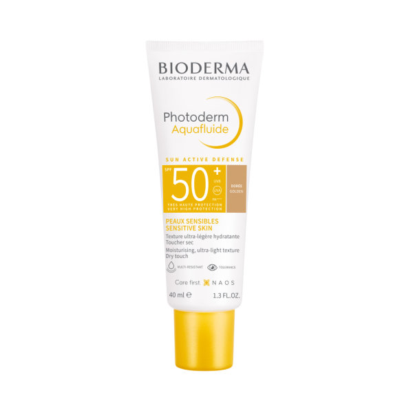 Bioderma Photoderm Aquafluide SPF50+ tonirani fluid za lice zlatna nijansa 40 ml