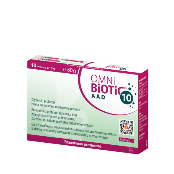 Omni-Biotic 10 AAD 10 bakterijskih sojeva za proljeve izazvane antibioticima 10 vrećica