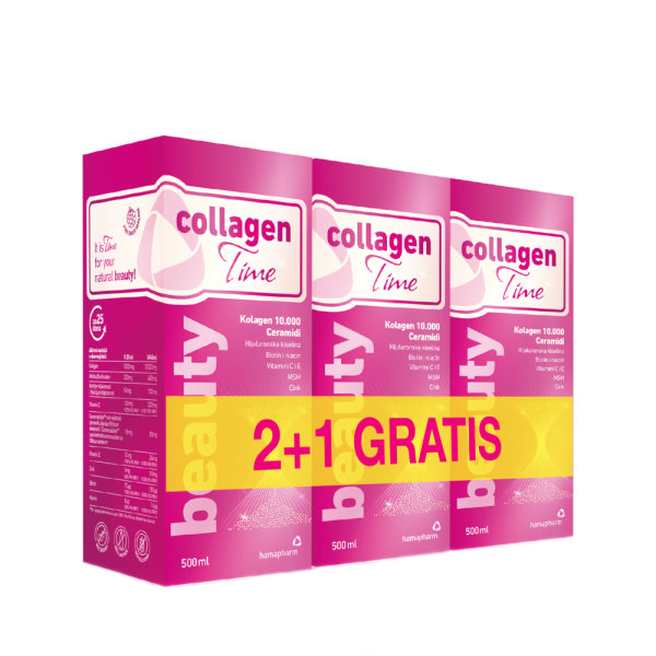Hamapharm Collagen Time Beauty 500 ml 2+1 gratis