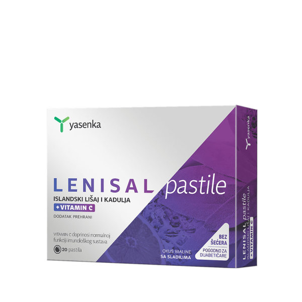 Yasenka Lenisal islandski lišaj i kadulja s vitaminom C 20 pastila