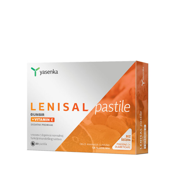 Yasenka Lenisal đumbir i vitamin C za grlobolju 20 pastila