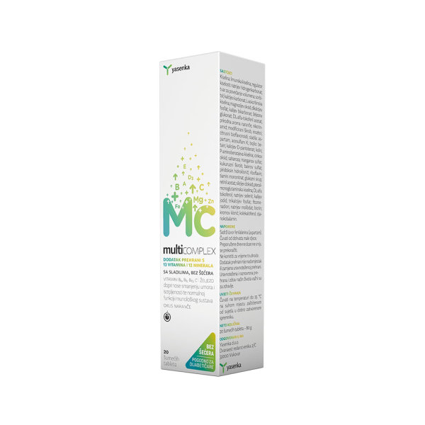 Yasenka Multicomplex vitamini i minerali 20 šumećih tableta