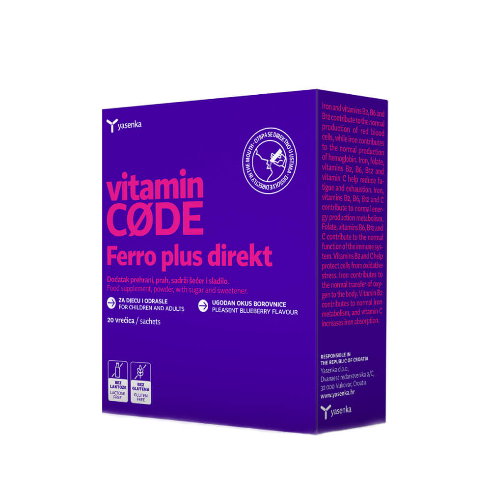 Yasenka Vitamin CODE Ferro Plus Direkt 20 Vrećica