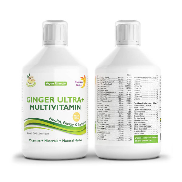 Swedish Nutra Ginger Ultra+ multivitamin 500 ml