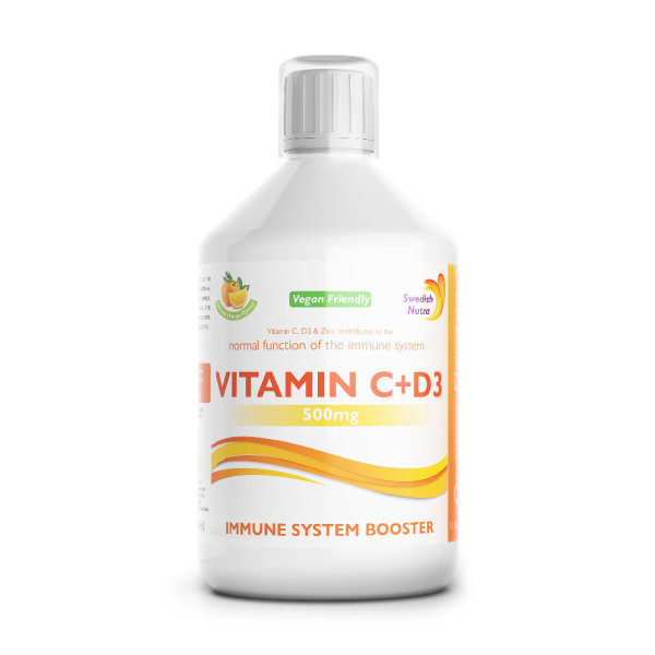 Swedish Nutra Vitamin C + D3 500 ml