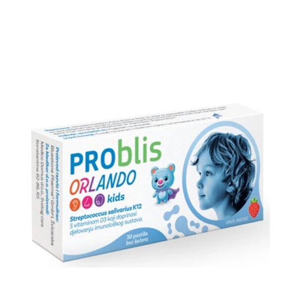 Problis Kids +D3 tablete za žvakanje sa probiotikom 30 komada sa okusom jagode