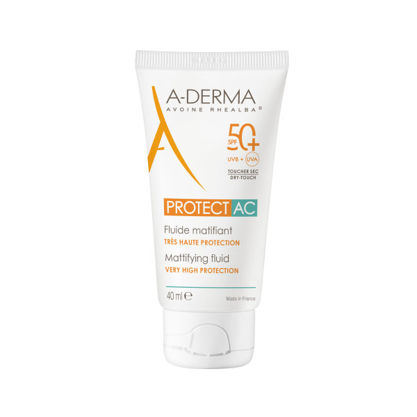 A-Derma Protect AC matirajući fluid SPF50+ za osjetljivu kožu 40 ml