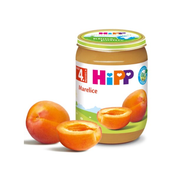 HiPP voćna kašica marelice s vitaminom C 190 g