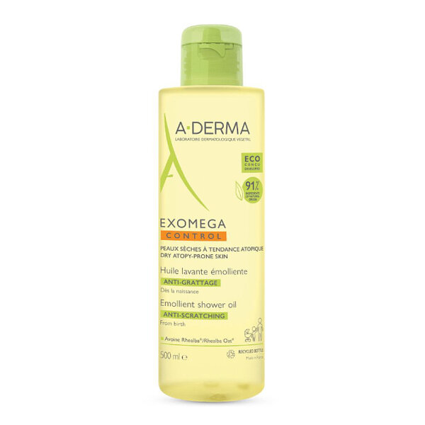 A-Derma Exomega control emolijentno ulje za tuširanje za atopičnu kožu 500 ml