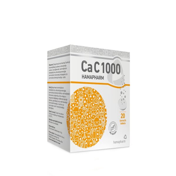 Hamapharm Ca-C 1000 20 šumećih tableta