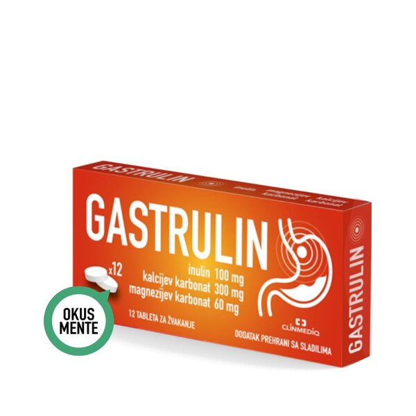 Gastrulin 12 tableta za žvakanje za pomoć kod žgaravice
